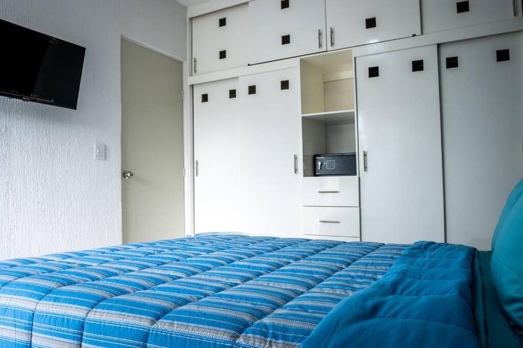 Ferienwohnung Depto 2 Rec. Con Vista A La Piscina En C. Privada Playa del Carmen Exterior foto